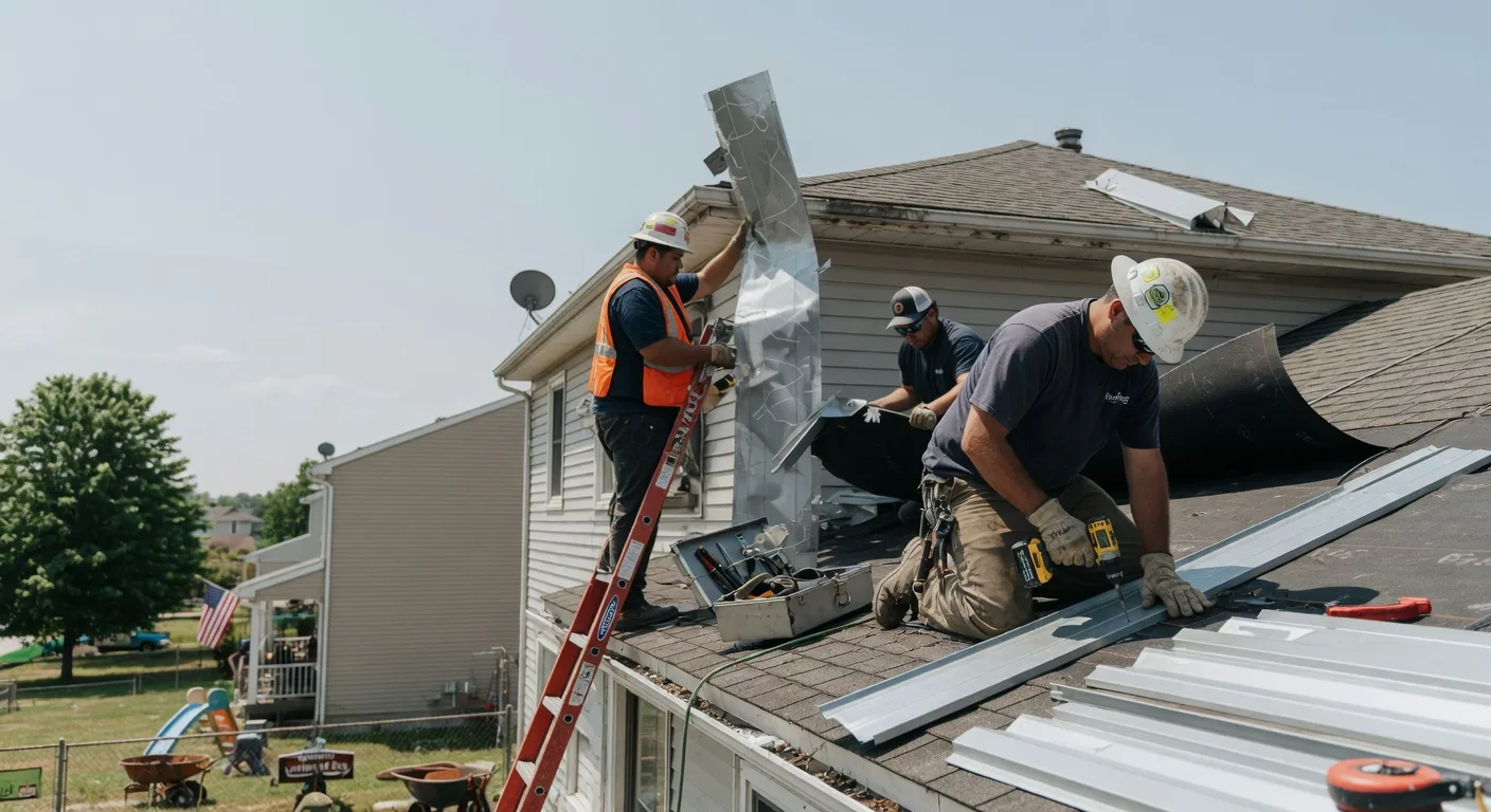 Storm Damage Metal Roof Repair in Endeavor, WI